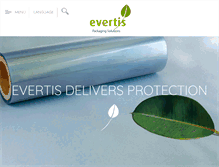 Tablet Screenshot of evertis.com